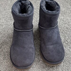 Women's Blue Suede Ugg Boots